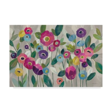 Silvia Vassileva 'Fairy Tale Flowers V Pink' Canvas Art,30x47